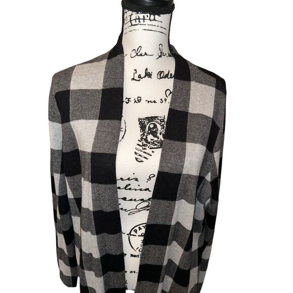 Talbots‎ Women's Size XL Open Cardigan Buffalo Plaid Super Soft NWT $99.50 Orig - Picture 2 of 8